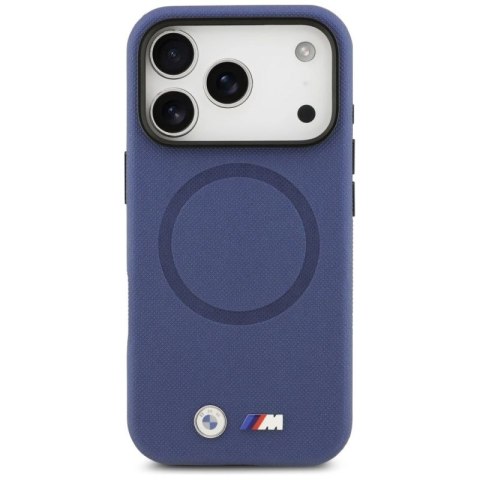 Etui BMW M FW Metal Logo MagSafe na iPhone 17 Pro Max - granatowe BMW