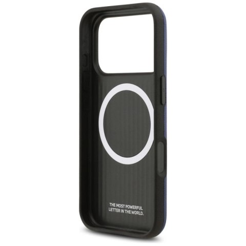 Etui BMW M FW Metal Logo MagSafe na iPhone 17 Pro Max - granatowe BMW
