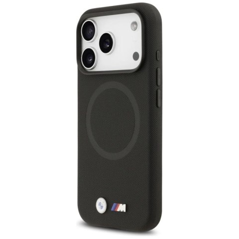Etui BMW M FW Metal Logo MagSafe na iPhone 17 Pro - czarne BMW