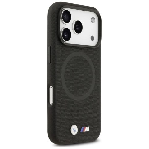 Etui BMW M FW Metal Logo MagSafe na iPhone 17 Pro - czarne BMW