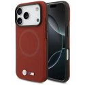 Etui BMW M FW Metal Logo MagSafe na iPhone 17 Pro - czerwone BMW