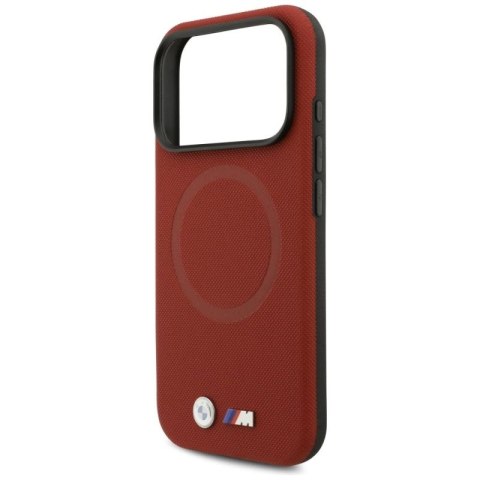 Etui BMW M FW Metal Logo MagSafe na iPhone 17 Pro - czerwone BMW
