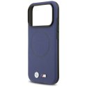 Etui BMW M FW Metal Logo MagSafe na iPhone 17 Pro - granatowe BMW