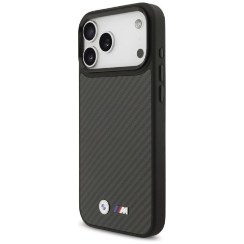 Etui BMW M Kevlar Matt MagSafe na iPhone 17 Pro Max - czarne BMW