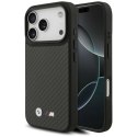 Etui BMW M Kevlar Matt MagSafe na iPhone 17 Pro - czarne BMW