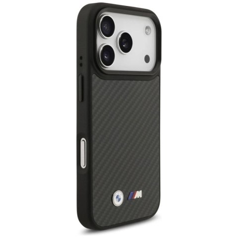 Etui BMW M Kevlar Matt MagSafe na iPhone 17 Pro - czarne BMW