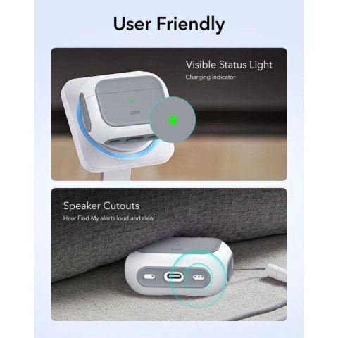 Etui ESR Orbit HaloLock MagSafe na AirPods Pro 3 - białe ESR