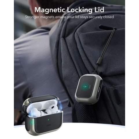 Etui ESR Orbit HaloLock MagSafe na AirPods Pro 3 - szaro-czarne ESR