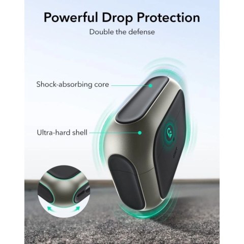 Etui ESR Orbit HaloLock MagSafe na AirPods Pro 3 - szaro-czarne ESR