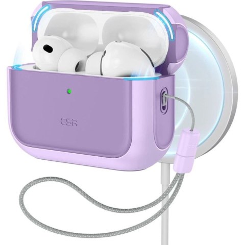 Etui ESR Orbit Halolock MagSafe na AirPods Pro - fioletowe ESR