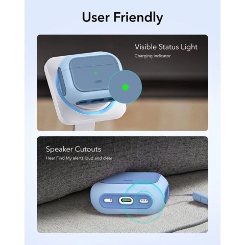 Etui ESR Orbit Halolock MagSafe na AirPods Pro - niebieskie ESR