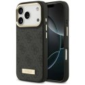 Etui Guess 4G Logo Plate MagSafe na iPhone 17 Pro -czarne Guess