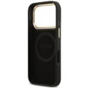 Etui Guess 4G Logo Plate MagSafe na iPhone 17 Pro -czarne Guess
