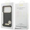 Etui Guess 4G Logo Plate MagSafe na iPhone 17 Pro -czarne Guess