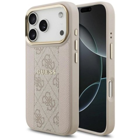 Etui Guess 4G Stripe MagSafe na iPhone 17 Pro - różowe Guess
