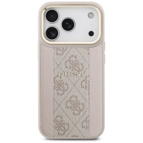 Etui Guess 4G Stripe MagSafe na iPhone 17 Pro - różowe Guess