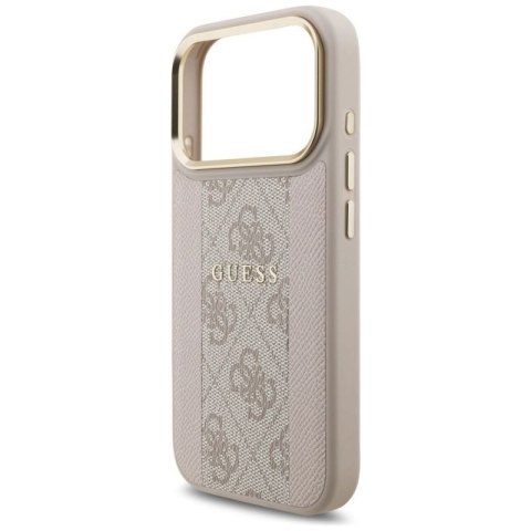 Etui Guess 4G Stripe MagSafe na iPhone 17 Pro - różowe Guess