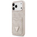 Etui Guess 4G nauble Card Triangle na iPhone 17 Pro Max - różowe Guess