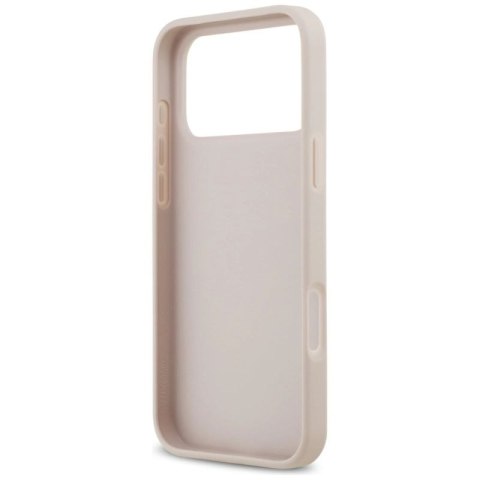 Etui Guess 4G nauble Card Triangle na iPhone 17 Pro Max - różowe Guess