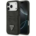 Etui Guess 4G nauble Card Triangle na iPhone 17 Pro - czarne Guess