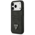 Etui Guess 4G nauble Card Triangle na iPhone 17 Pro - czarne Guess
