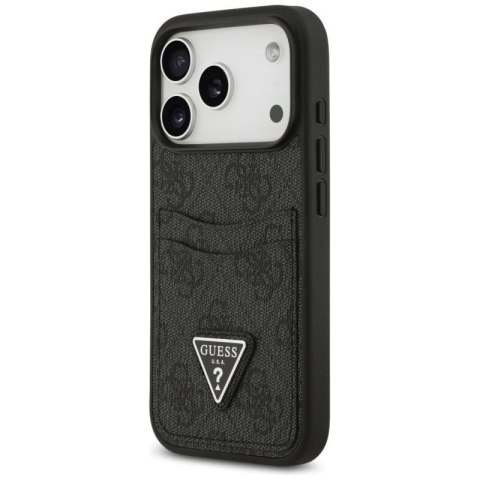Etui Guess 4G nauble Card Triangle na iPhone 17 Pro - czarne Guess