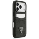 Etui Guess 4G nauble Card Triangle na iPhone 17 Pro - czarne Guess