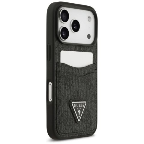 Etui Guess 4G nauble Card Triangle na iPhone 17 Pro - czarne Guess
