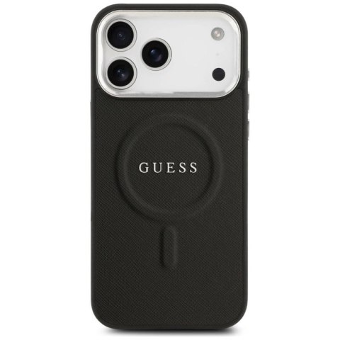 Etui Guess Classic Logo MagSafe na iPhone 17 Pro Max - czarne Guess