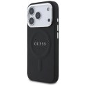 Etui Guess Classic Logo MagSafe na iPhone 17 Pro - czarne Guess