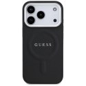 Etui Guess Classic Logo MagSafe na iPhone 17 Pro - czarne Guess