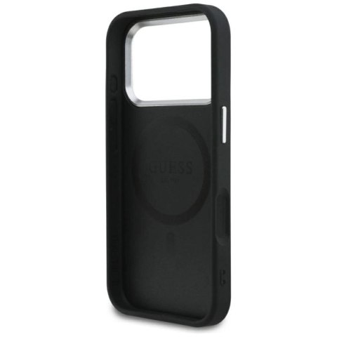 Etui Guess Classic Logo MagSafe na iPhone 17 Pro - czarne Guess