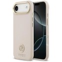 Etui Guess Grained Strass Logo MagSafe na iPhone Air - różowe Guess