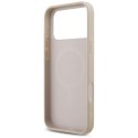 Etui Guess Leather 4G Triangle Strass MagSafe na iPhone 17 Pro Max - różowe Guess