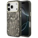 Etui Guess Python Pattern MagSafe na iPhone 17 Pro Max - brązowe Guess