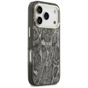 Etui Guess Python Pattern MagSafe na iPhone 17 Pro -czarne Guess