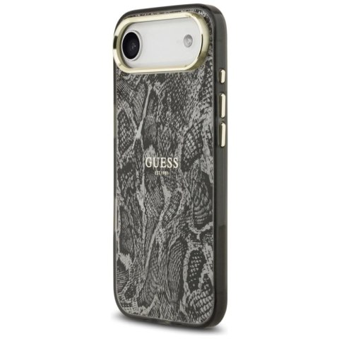 Etui Guess Python Pattern MagSafe na iPhone Air - czarne Guess