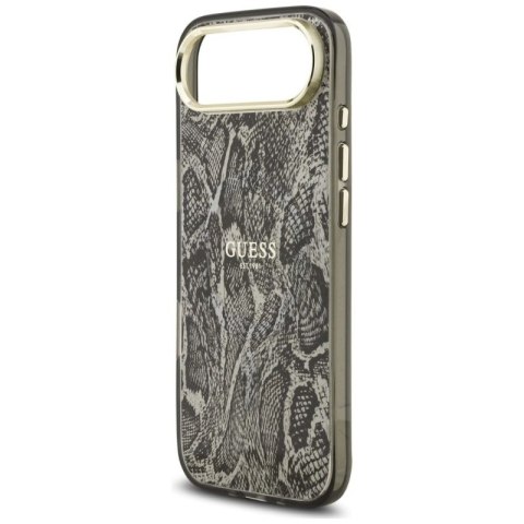 Etui Guess Python Pattern MagSafe na iPhone Air - czarne Guess