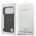 Etui Guess Saffiano Classic Logo MagSafe na iPhone 17 Pro Max - czarne Guess