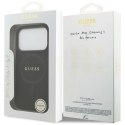 Etui Guess Saffiano Classic Logo MagSafe na iPhone 17 Pro - czarne Guess