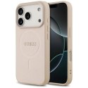 Etui Guess Saffiano Classic Logo MagSafe na iPhone 17 Pro - różowe Guess