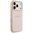Etui Guess Saffiano Classic Logo MagSafe na iPhone 17 Pro - różowe Guess