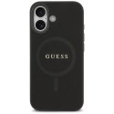 Etui Guess Saffiano Classic Logo MagSafe na iPhone 17 - czarne Guess