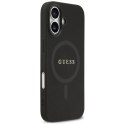 Etui Guess Saffiano Classic Logo MagSafe na iPhone 17 - czarne Guess