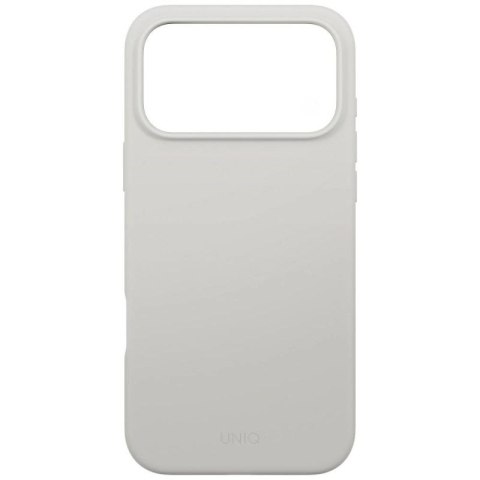 Etui UNIQ Lino na iPhone 17 Pro Max Magclick Charging - szare UNIQ