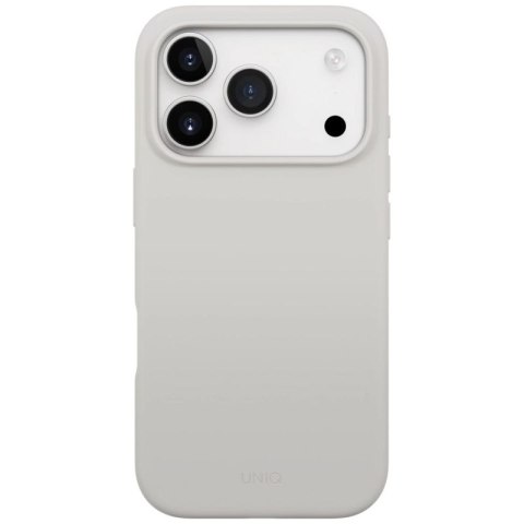 Etui UNIQ Lino na iPhone 17 Pro Magclick Charging - szare UNIQ