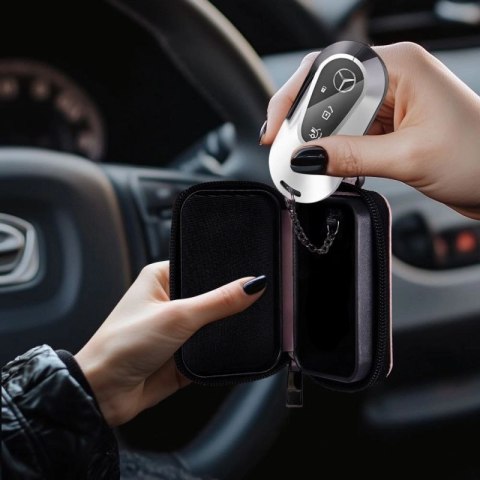 Etui na kluczyki samochodowe Tech-Protect KLR300 blokujące RFID - różowe Tech-Protect