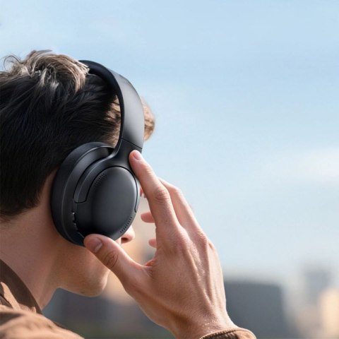 Słuchawki bezprzewodowe Baseus Bass BH1 Lite nauszne Bluetooth 6.0 - czarne Baseus