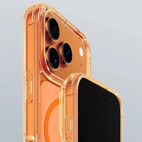 Etui AMAZINGTHING Minimal na iPhone 17 Pro kompatybilne z MagSafe - pomarańczowe AmazingThing
