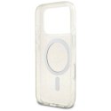 Etui Guess IML Glitter Pearl Strap MagSafe do iPhone 17 Pro - przezroczyste Guess